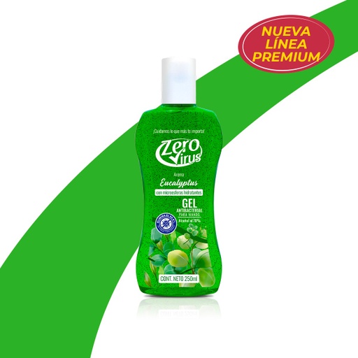 [307] Gel Antibacterial Premium Eucalipto Con Jojoba 250 ml