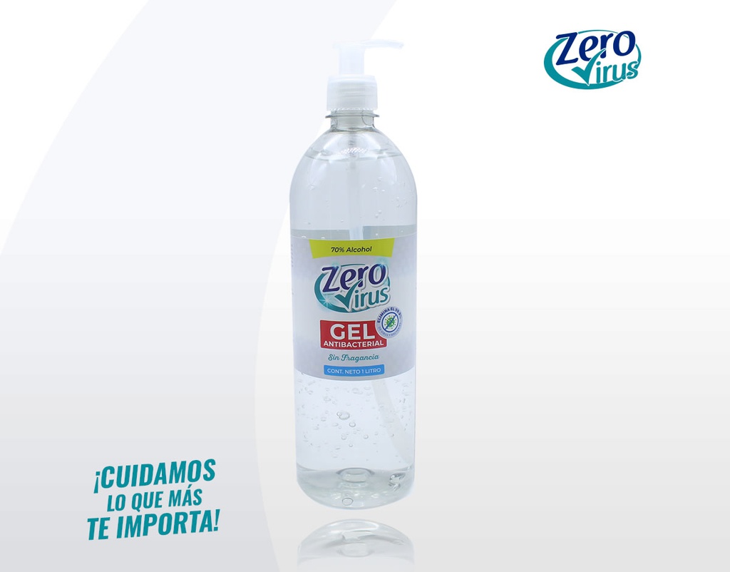 Gel Antiséptico Neutro 1 Litro con Dispensador