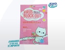 Tarjeta Sanitizante Virus Block Out para ñiños rosa