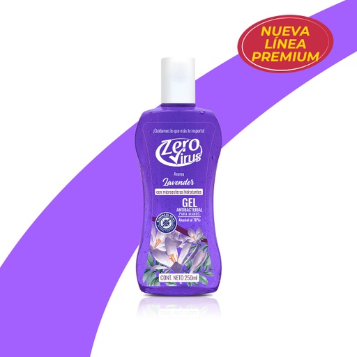 [309] Gel Antibacterial Premium Lavander Con Jojoba 250 ml